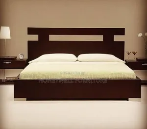 Family Size Bedframe With Bedside Table