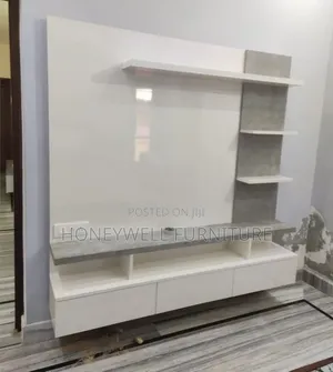 White Glossy Tv Console