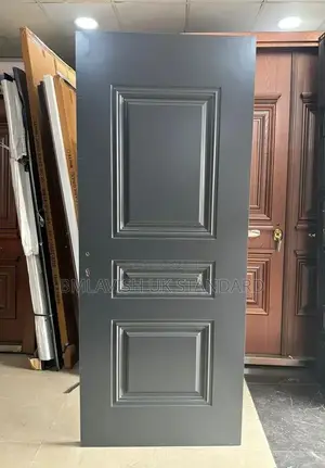 Black WPC Door Water Resistant