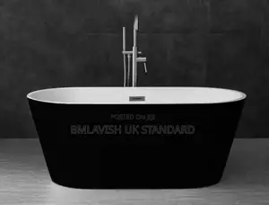Black and White Acrylic Bathtub