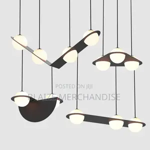 Chandelier, 4 Light Sources Ceiling Light Led Round Pendant Lighting