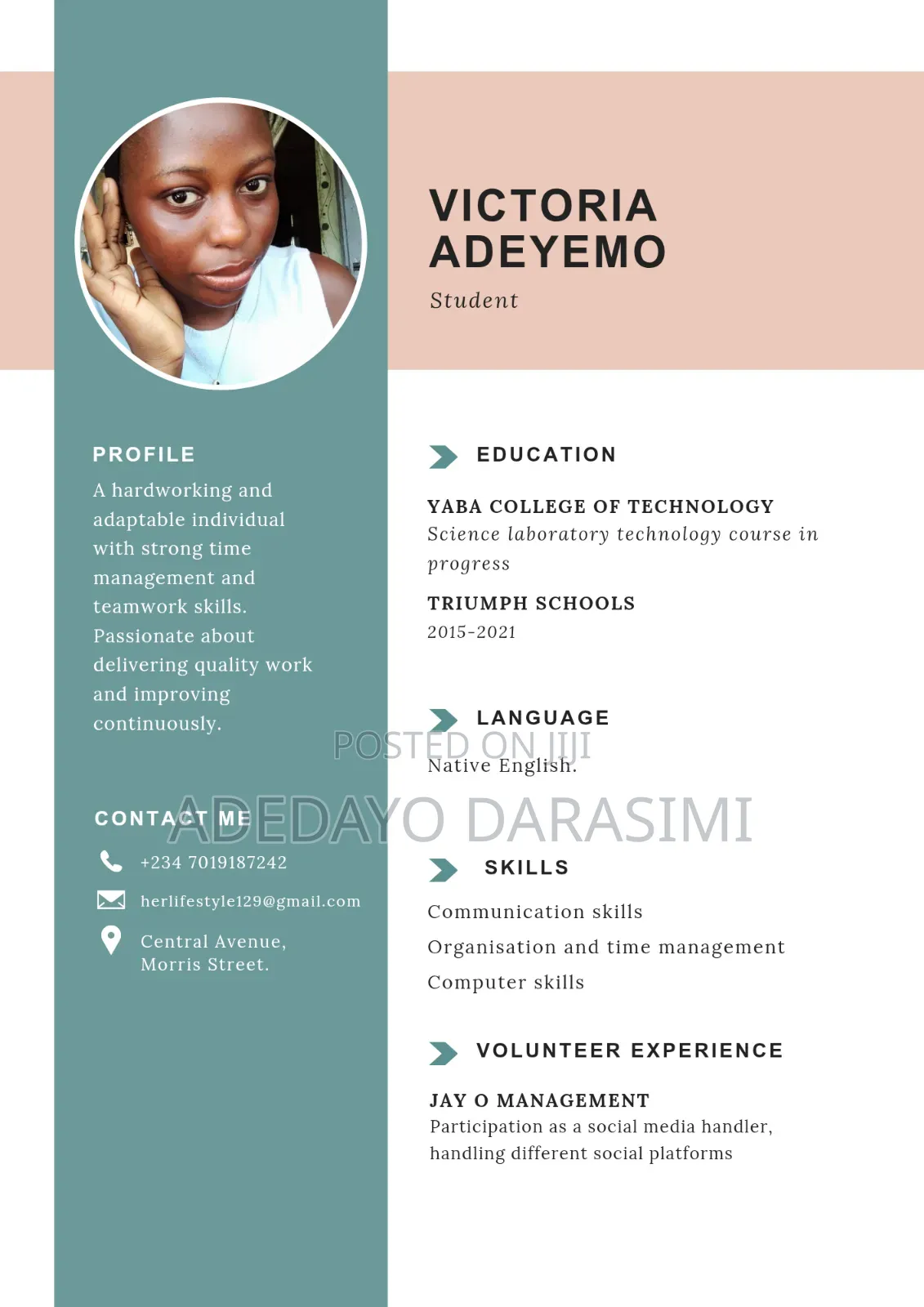 My Resume/ Curriculum Vitae