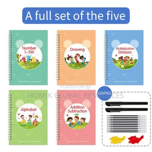 5 Books/Set Erasable Calligraphy Kiddies Educational Gift Set