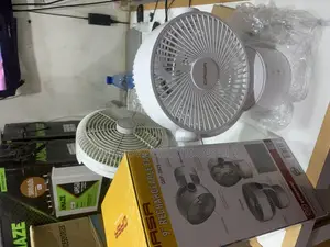 Qasa 9” Rechargeable Fan  | Portable Usb Fan + Strong Battery Backup