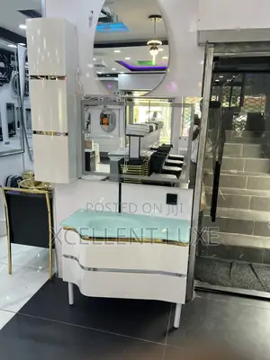 Cabinet Wash Hand Basin With Led Mirror English Standard