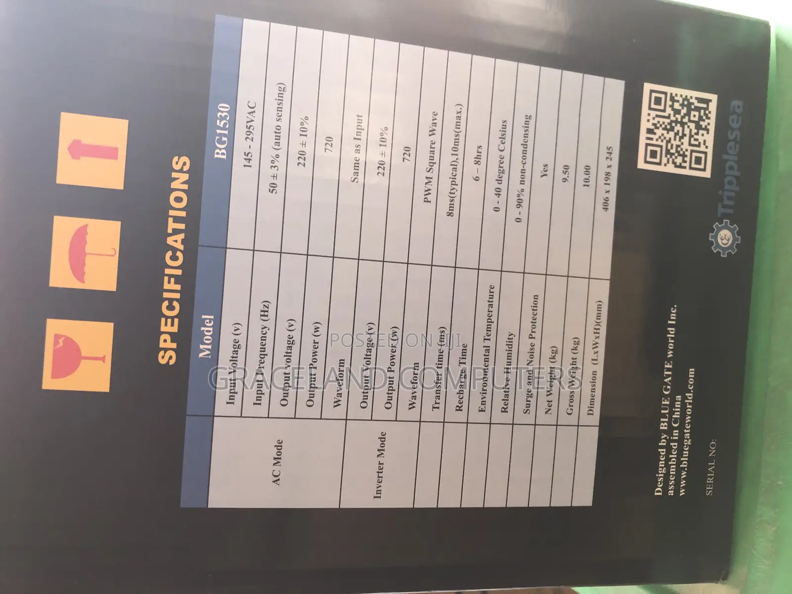 Blue Gate 1530va Line Interactive Ups(1.5kva)