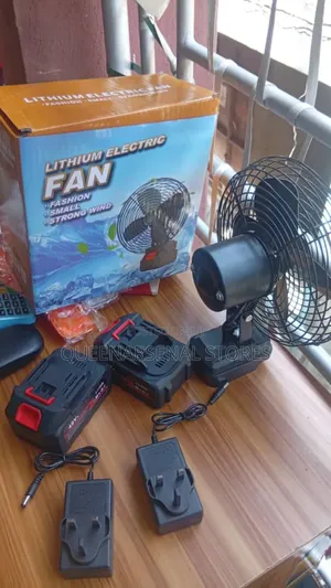 Lithium Electric Fan With 2 Batteries