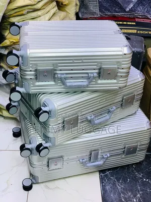 Classic Set of 3 Aluminum Luggage Boxes