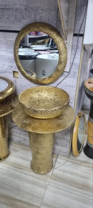 Golden Free Standing Wash Hand Basin