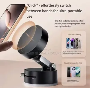 Mini Vacuum Double-Side Magnetic Suction Foldable Phone Holder