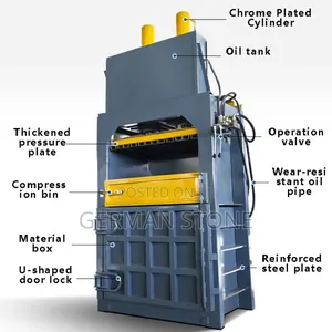 40ton Hydraulic Baling Machine Used to Compress Recyclable Waste.