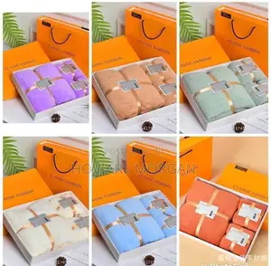 3 in 1 Towel With Box and Packaging Bag