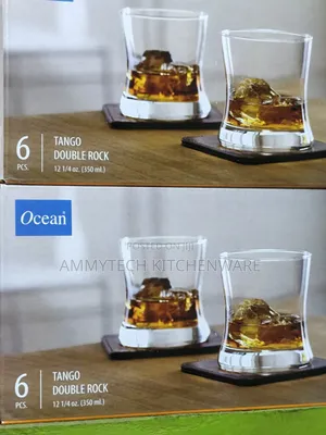 6pcs Tango Double Rock Whisky Ocean Glass