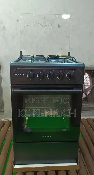 Maxi All Gas Burner With Oven and Top Glass Cover