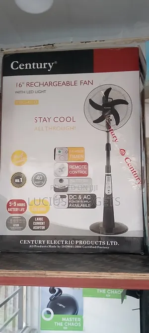 16 Inch Century Rechargeable Fan