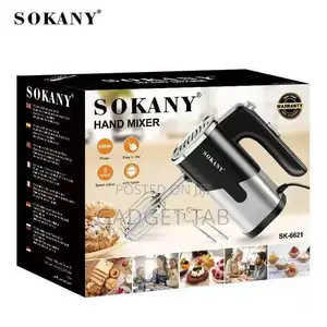 Sokany Electric Handheld Mixer Baking Food Processor - 800watt