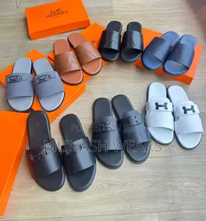 Hermes Leather Slipers 40-46