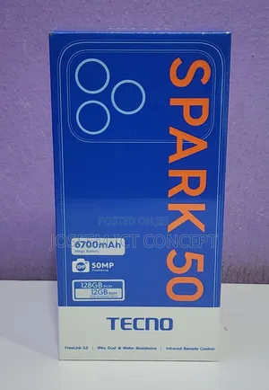 New Tecno Spark 50 128 GB Gray