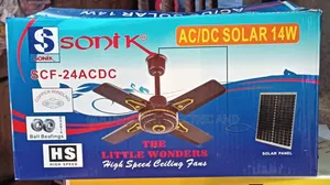 Sonik Ac/Dc Solar 24 Inch Solar Ceiling Fan