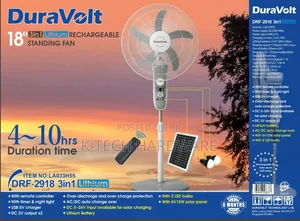 18 Inches Duravolt 3 In 1 Solar Rechargeable Battery(Lithium Battery)