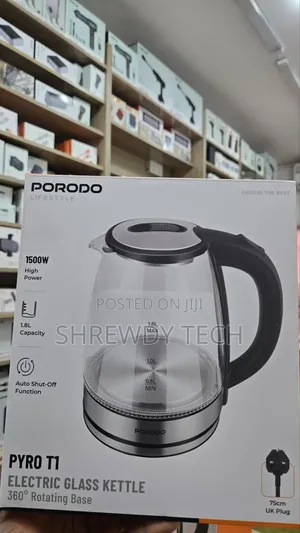 Porodo Pyro T1 Electric Glass Kettle