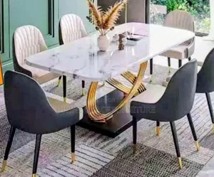 Premium Gray Chair Dinning Table Set