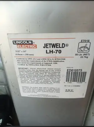 Lincoln Electric Jetweld Lh-70 Welding Electrodes 4mm