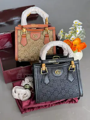 Luxury Gucci Diana Mini Gg Bag Colors:Black, Brown Comes Fully Boxed
