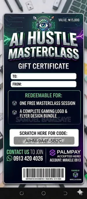 Ai Hustle Masterclass + Gaming Logo Bundle