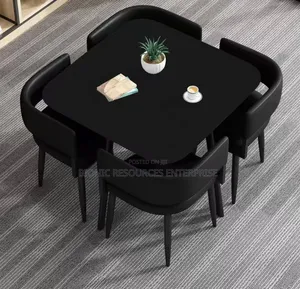 4 Seaters Black Colour Dining Table