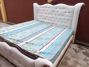 Solid Royal King Size Bed (6x6) With Mattress