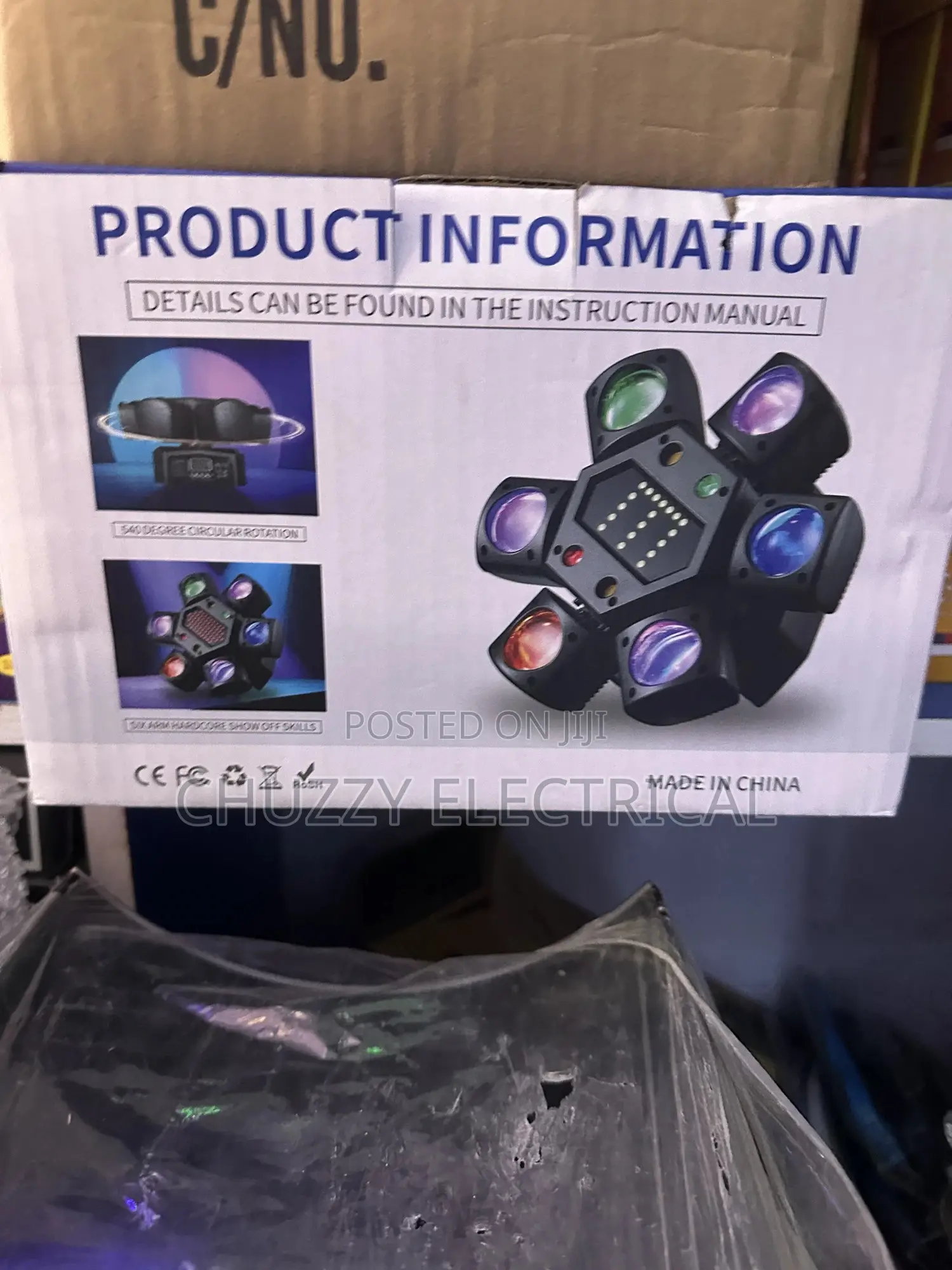 6-Arm Rotating Led Stage Light