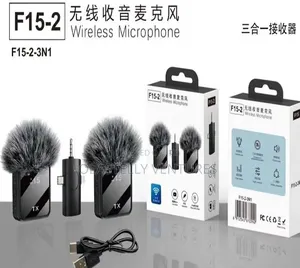 F15-2 3in1 Wireless Microphone With Noise Cancelation Tem
