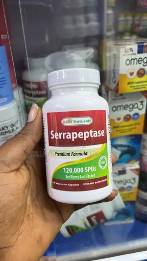 Best Natural Serrapeptase 120,000 Spu by 90 Capsules