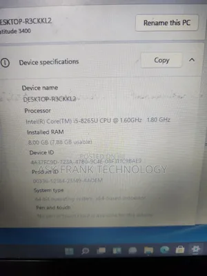 Laptop Dell Latitude 3400 8GB Intel Core i5 SSD 128GB