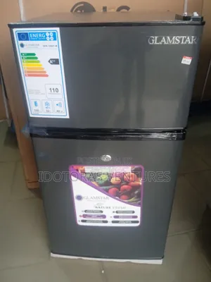 Glamstar Double Door Refrigerator 100l