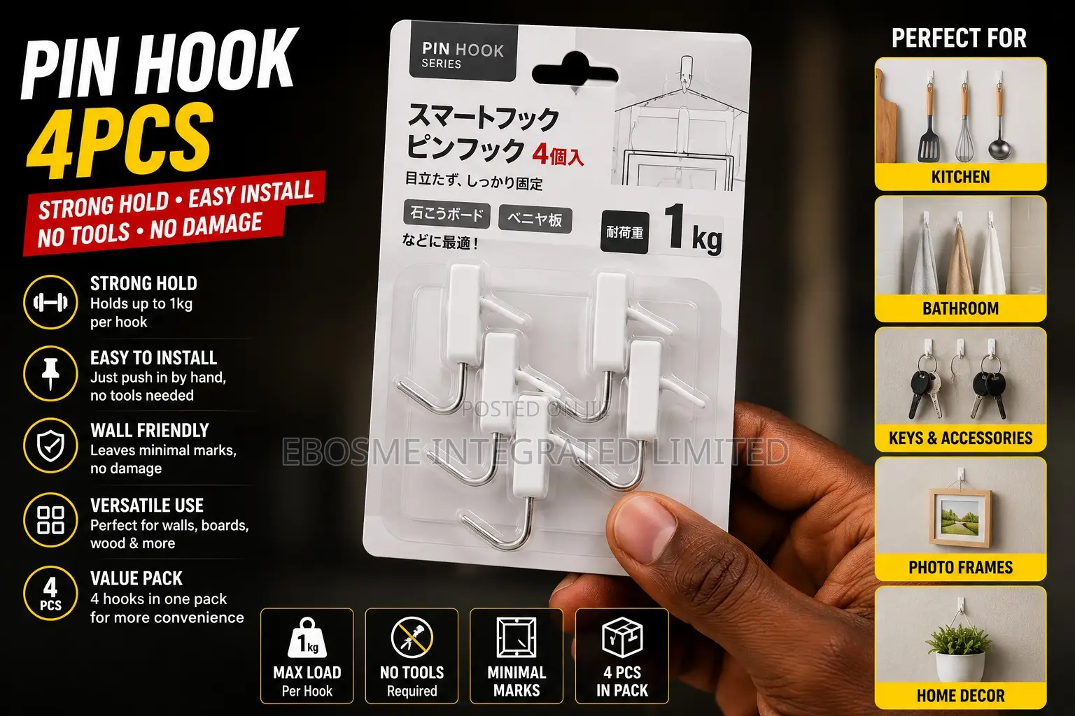Pin Hook 4pcs