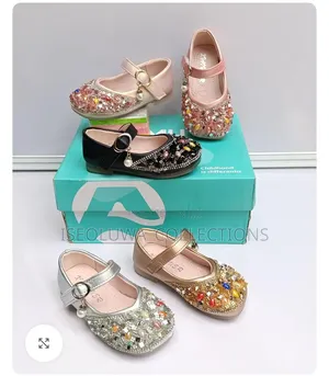 Elegant Girls’ Dress Shoe Sparkling Rhinestone