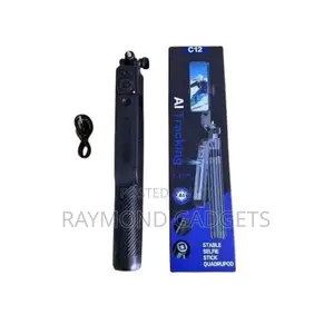 C12 Ai Tracking Selfie Stick Tripod – 1.8m Smart Stand