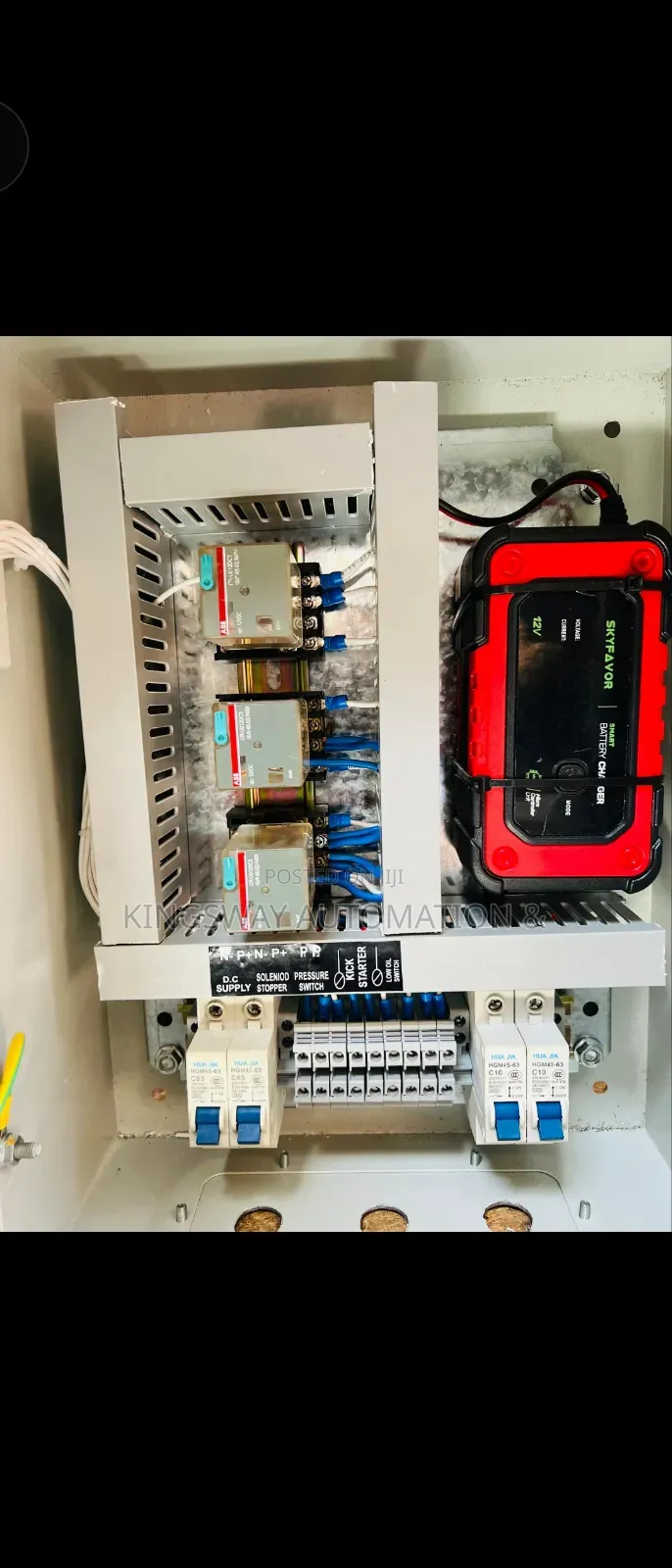 Diesel Engine and Generator Control Panel