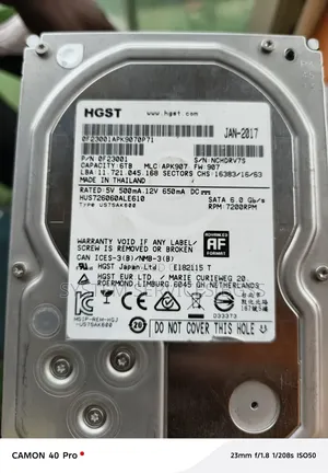 HGST 6tb Desktop/Surveillance Sata Hard Drive
