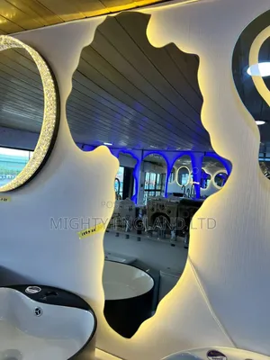 Luxury Africa Map Shaped Led Mirror With Backlight