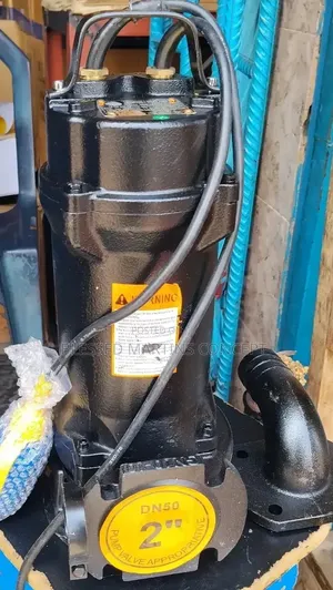 1hp Sewage Submersible Pump With Grinder, Full Cast Iron Body
