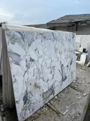 Silver Waves Marble Quartz Slab