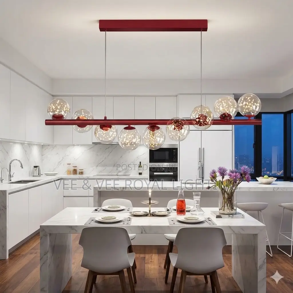 Luxury Red Starry Sky Light - For Dining, Kitchen, Restaurants, Cafes