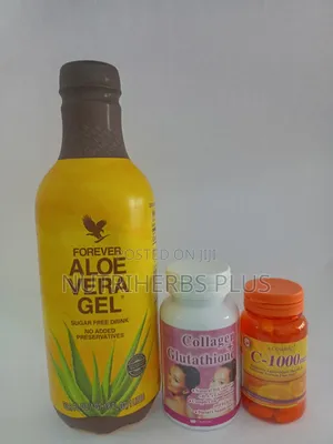 Forever Aloe Vera Gel,Collagen + Glutathione and Acorbic C- 1000mg