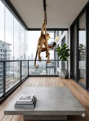 Monkey Light Chandelier- For Sit Outs, Lobby, Hallways, Balcony, Hotel