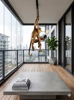 Monkey Light Chandelier- For Sit Outs, Lobby, Hallways, Balcony, Hotel