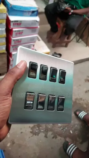 8 Gang Silver Switch Available