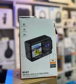 Porodo Go Act Uhd() Dual Display Action Camera